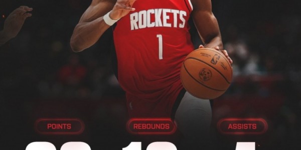 合砍103分！火箭官推发布谢泼德、阿门、KD和申京四人数据海报